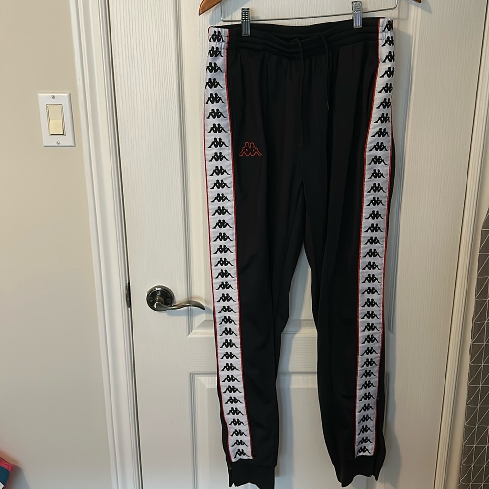Kappa track pant with side ankle zipper